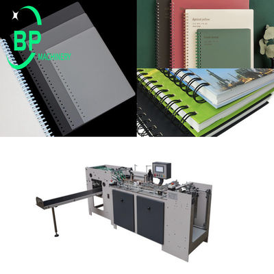 Automatic Loose Leaf Notebook Punching Machine  for Min A7 Max A4 Size spiral & wire o notebook